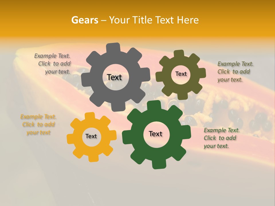 Cutting Fruit Food PowerPoint Template