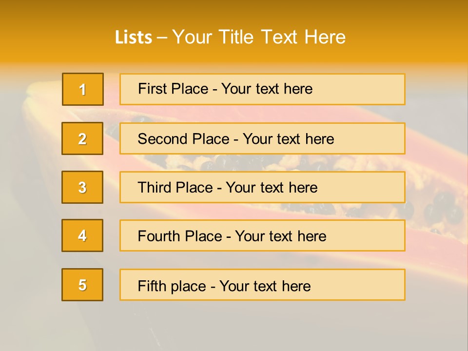 Cutting Fruit Food PowerPoint Template