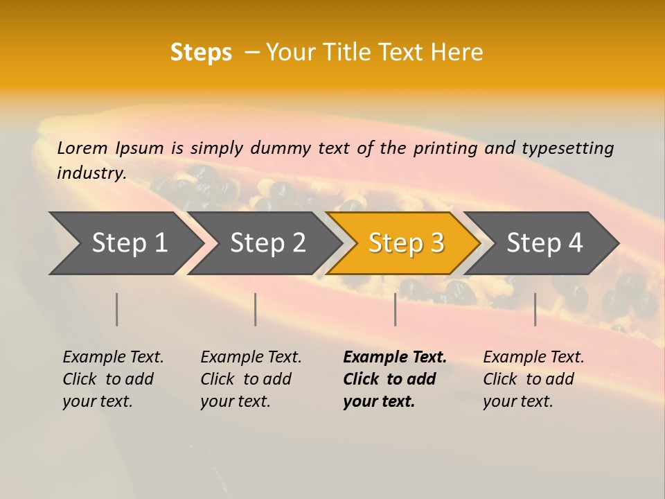 Cutting Fruit Food PowerPoint Template