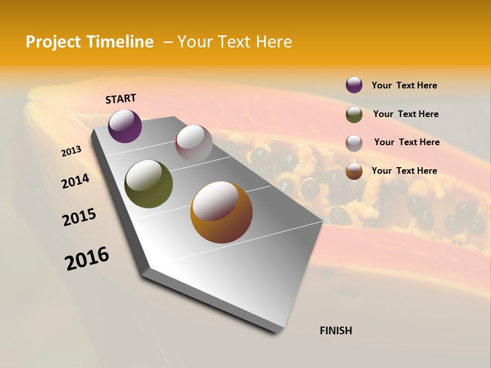 Cutting Fruit Food PowerPoint Template