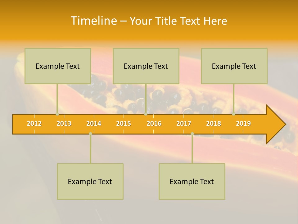 Cutting Fruit Food PowerPoint Template