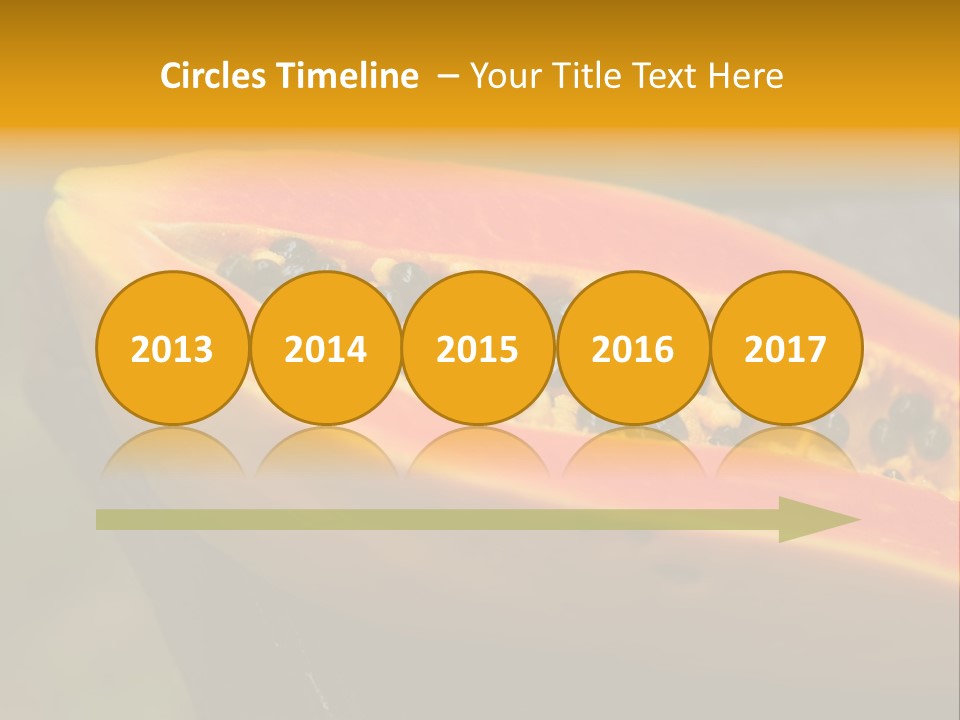 Cutting Fruit Food PowerPoint Template