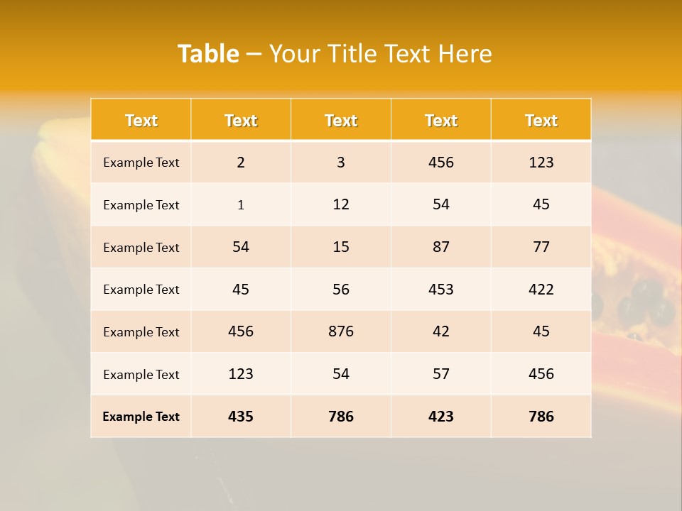 Cutting Fruit Food PowerPoint Template