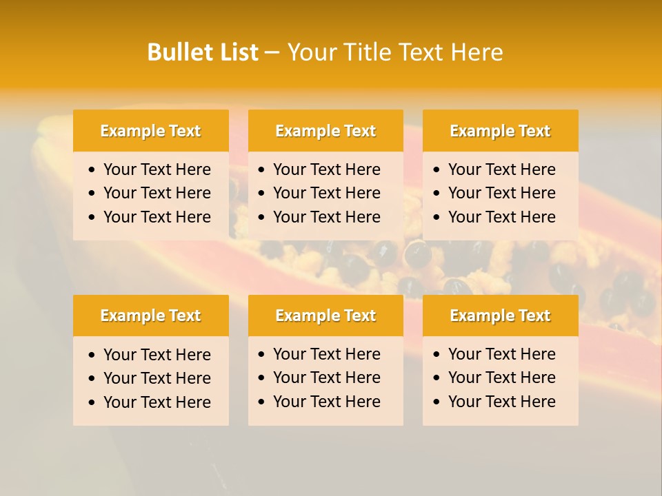 Cutting Fruit Food PowerPoint Template