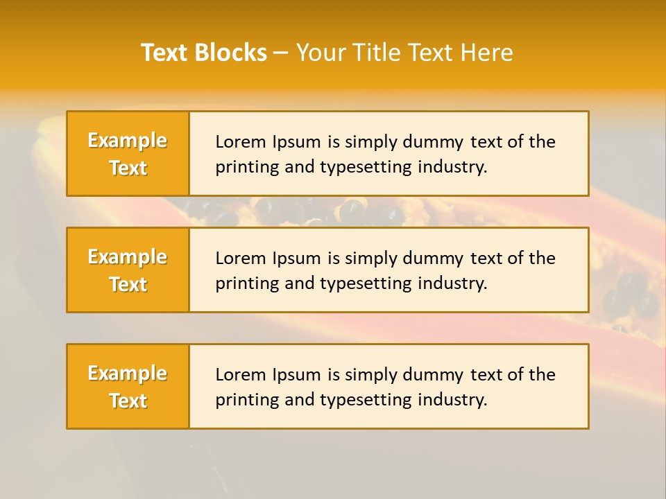 Cutting Fruit Food PowerPoint Template