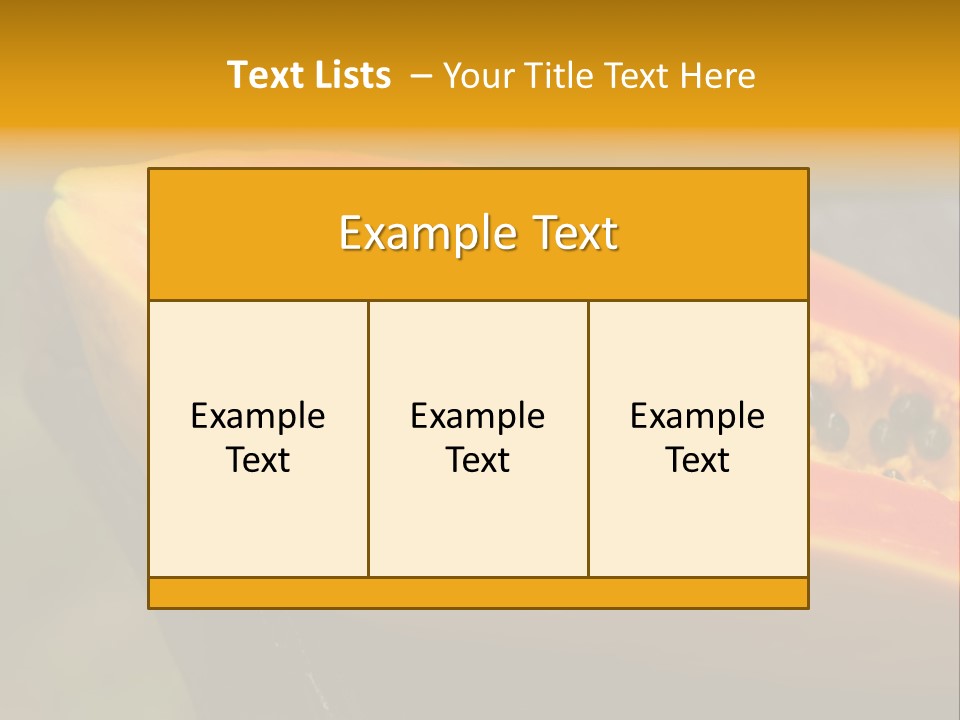 Cutting Fruit Food PowerPoint Template