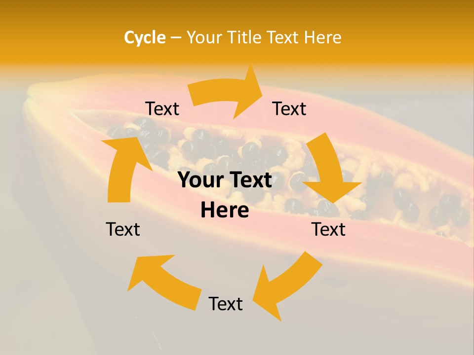 Cutting Fruit Food PowerPoint Template