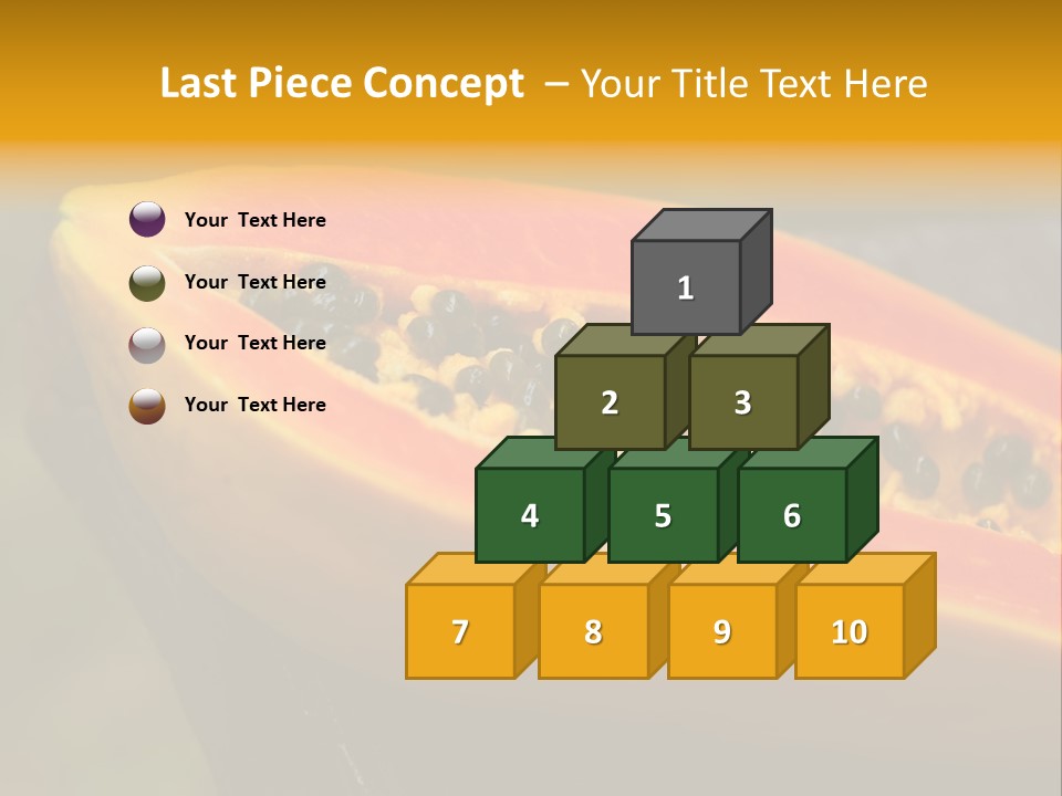 Cutting Fruit Food PowerPoint Template