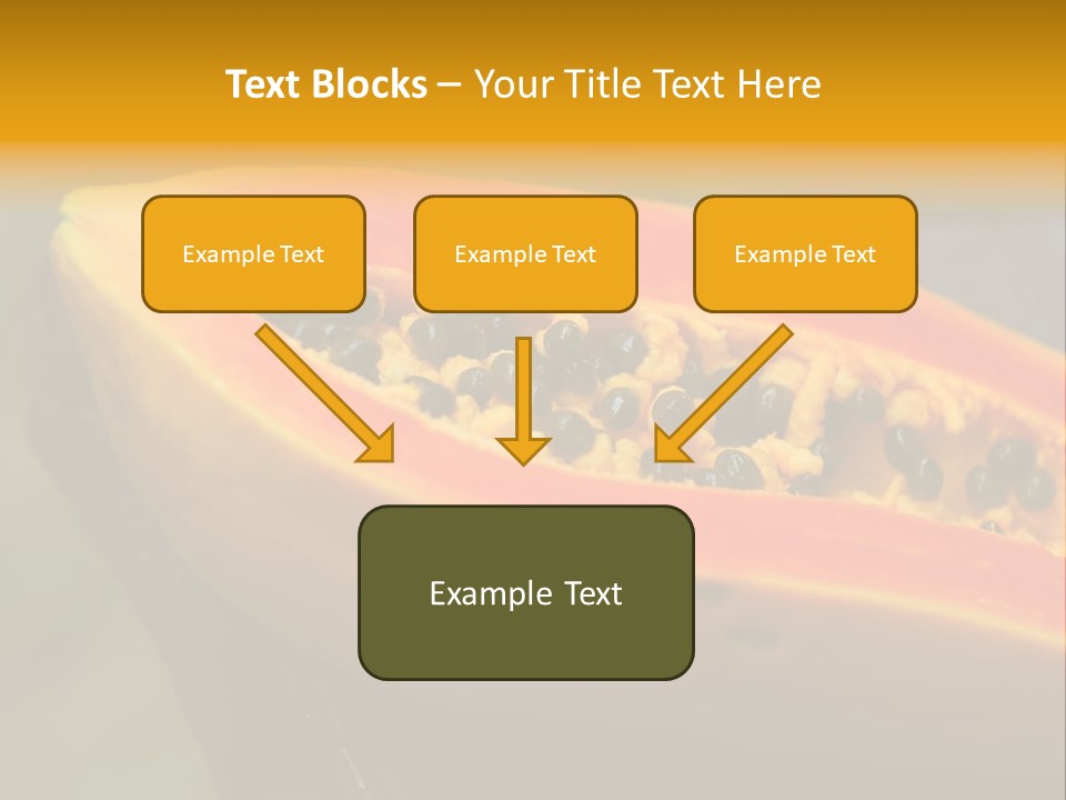 Cutting Fruit Food PowerPoint Template