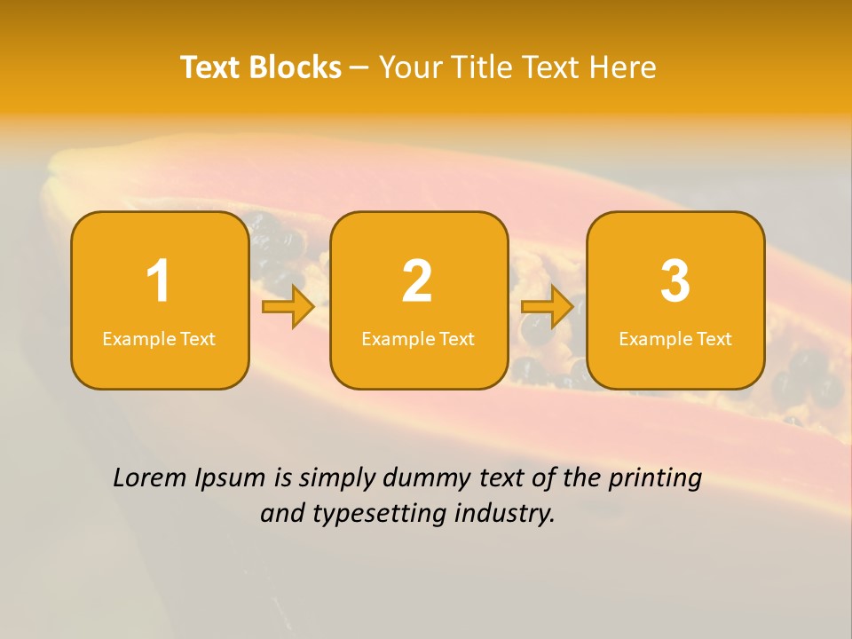 Cutting Fruit Food PowerPoint Template