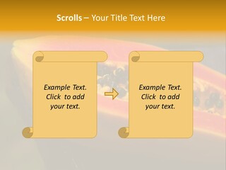 Cutting Fruit Food PowerPoint Template