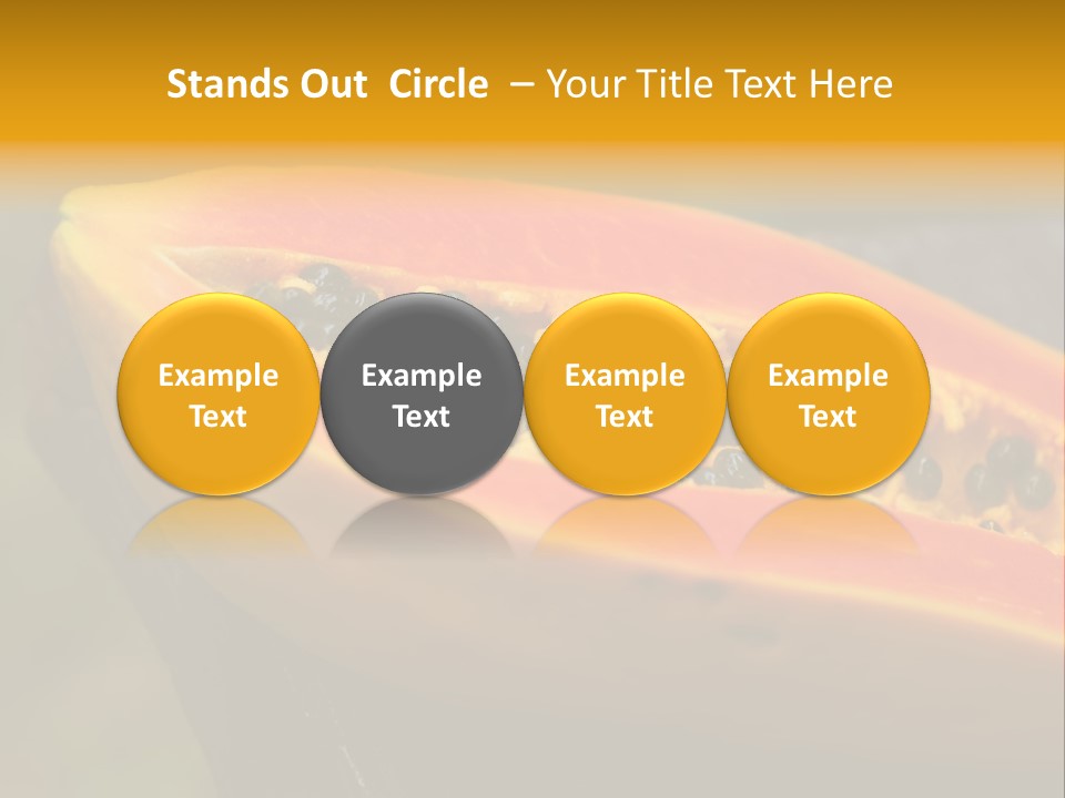 Cutting Fruit Food PowerPoint Template