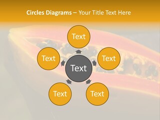 Cutting Fruit Food PowerPoint Template