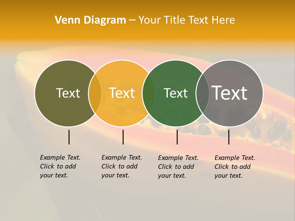 Cutting Fruit Food PowerPoint Template