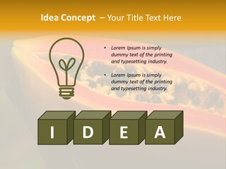 Cutting Fruit Food PowerPoint Template