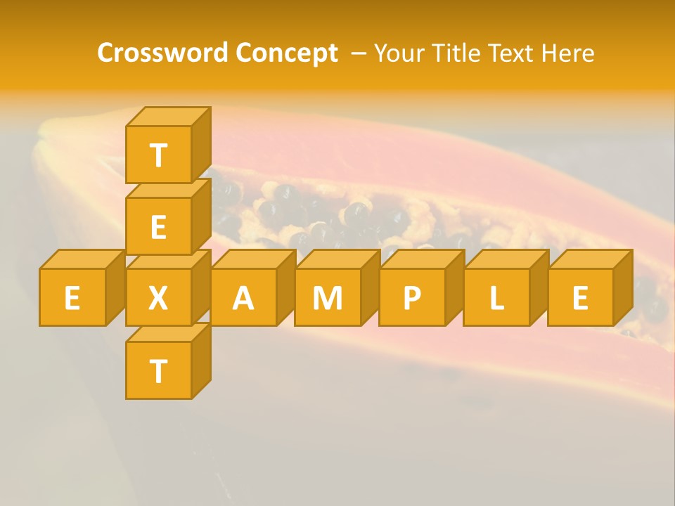 Cutting Fruit Food PowerPoint Template