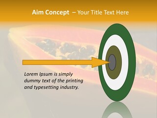 Cutting Fruit Food PowerPoint Template