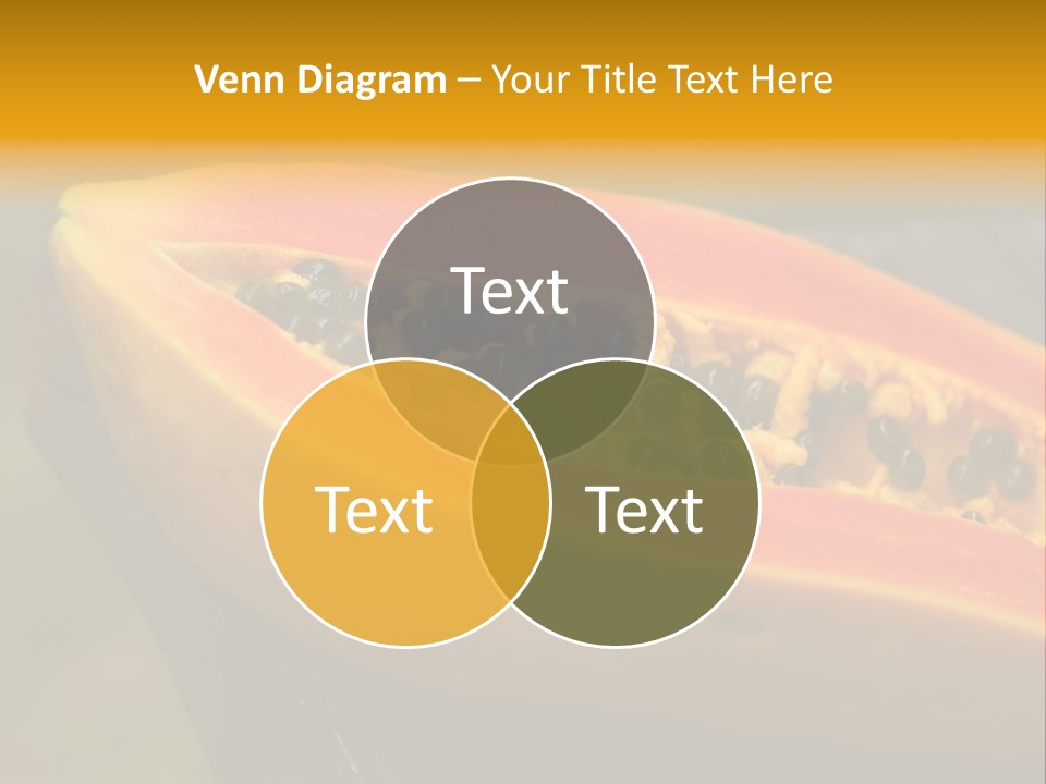 Cutting Fruit Food PowerPoint Template