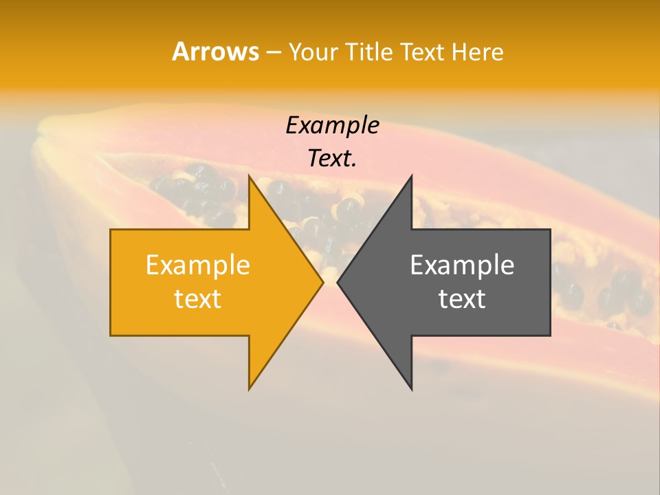 Cutting Fruit Food PowerPoint Template
