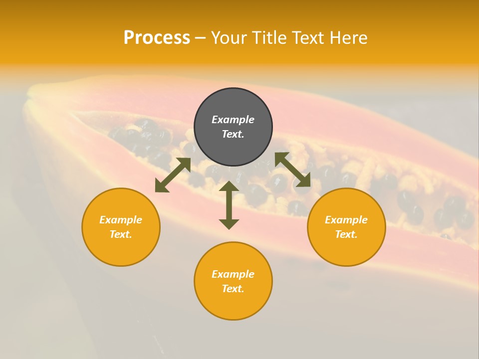 Cutting Fruit Food PowerPoint Template