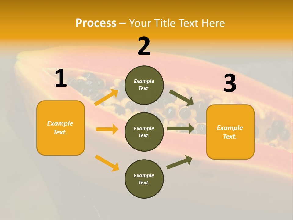 Cutting Fruit Food PowerPoint Template