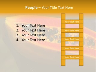 Cutting Fruit Food PowerPoint Template