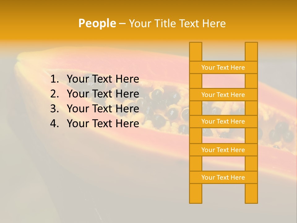 Cutting Fruit Food PowerPoint Template