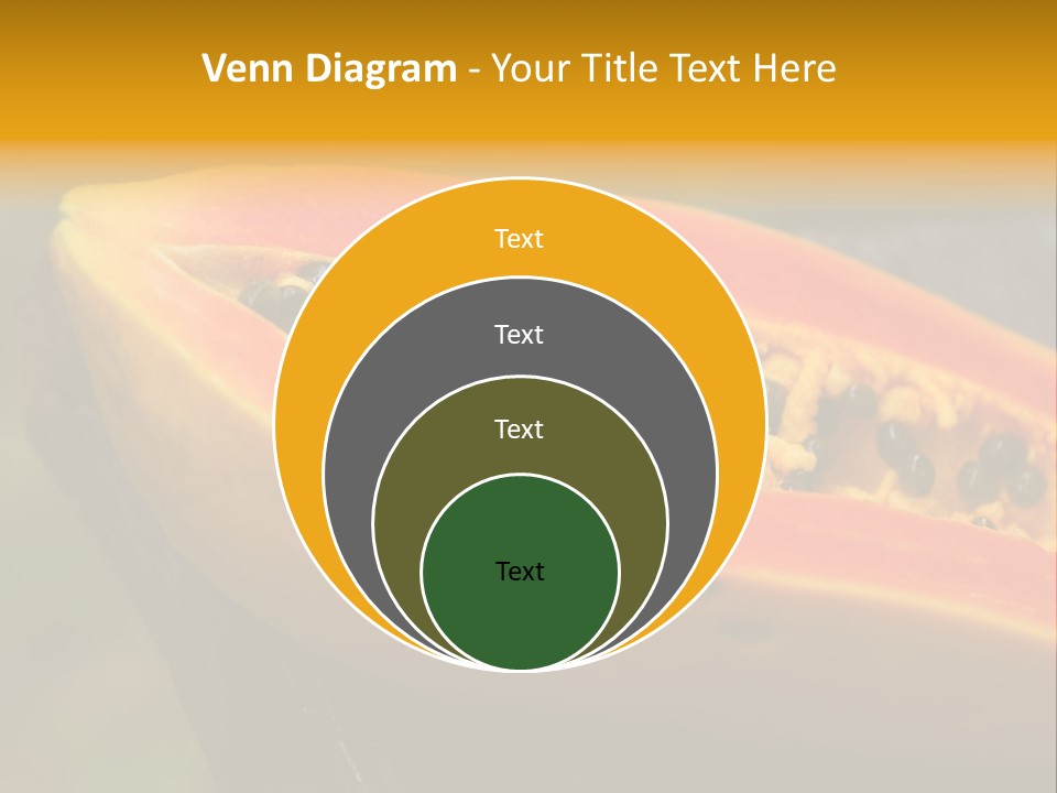 Cutting Fruit Food PowerPoint Template