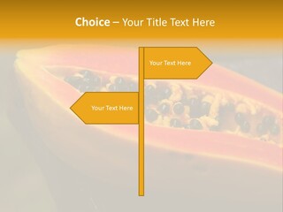 Cutting Fruit Food PowerPoint Template