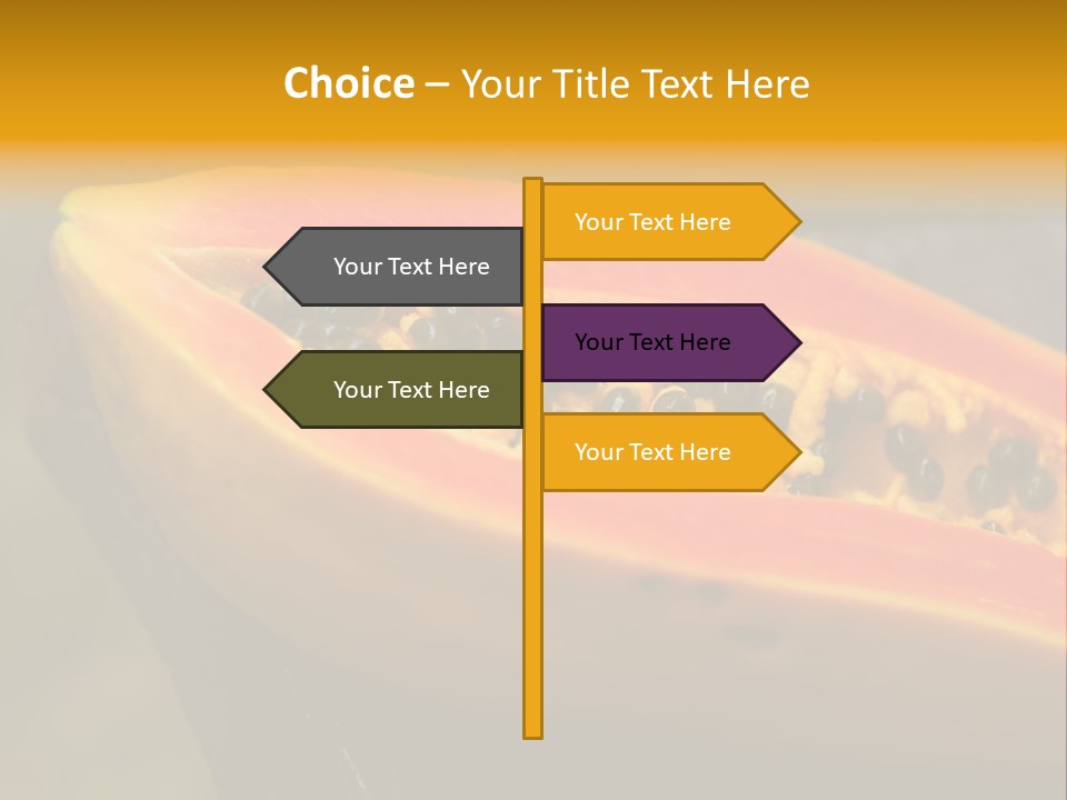 Cutting Fruit Food PowerPoint Template