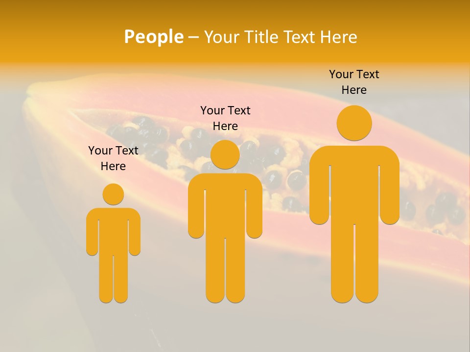 Cutting Fruit Food PowerPoint Template