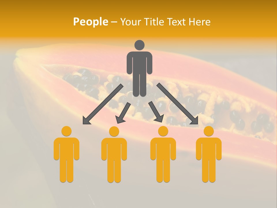 Cutting Fruit Food PowerPoint Template