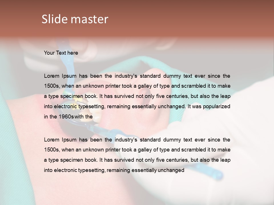 Stomatology Caries Saliva PowerPoint Template