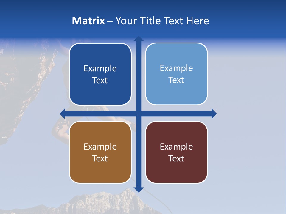 Vitality Female Cliff PowerPoint Template