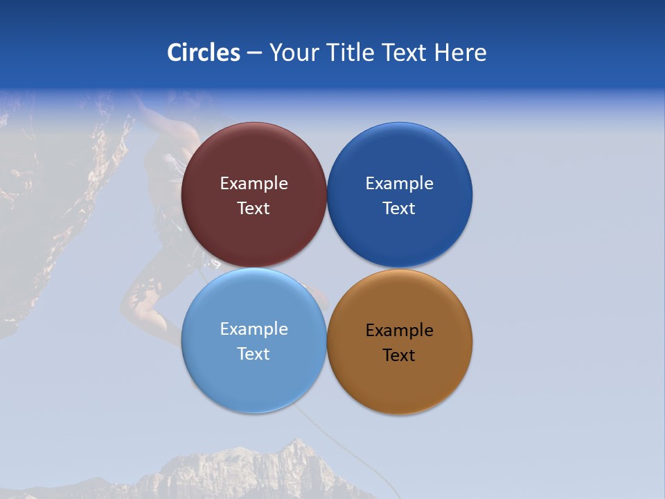 Vitality Female Cliff PowerPoint Template