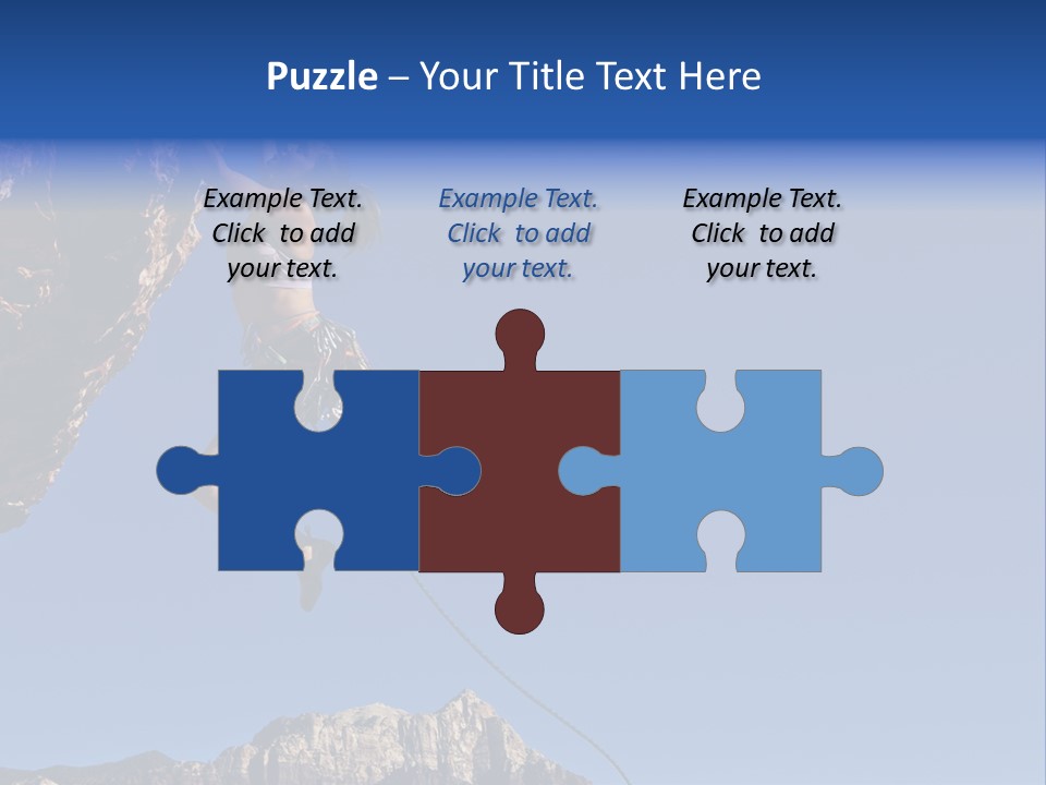 Vitality Female Cliff PowerPoint Template