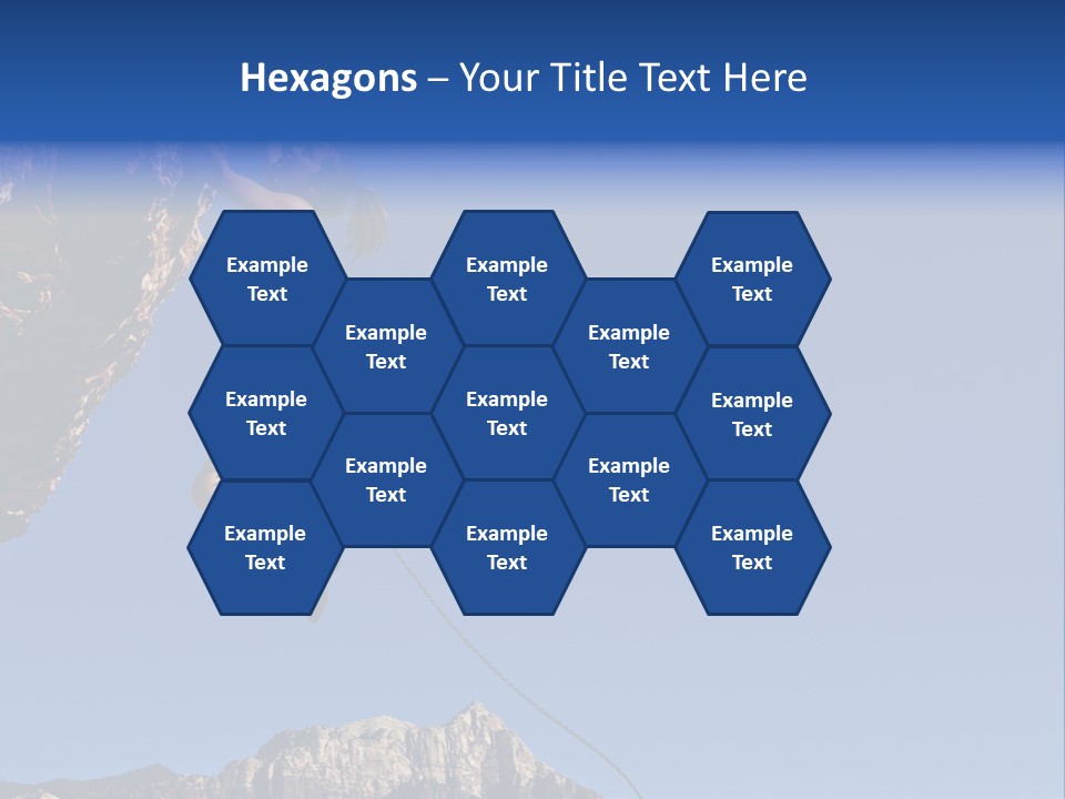 Vitality Female Cliff PowerPoint Template