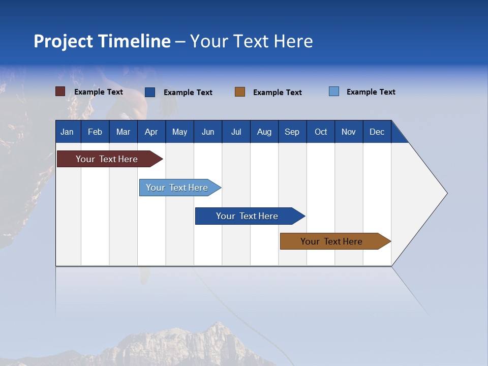 Vitality Female Cliff PowerPoint Template