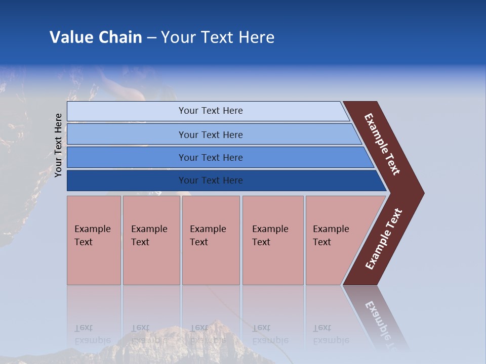 Vitality Female Cliff PowerPoint Template