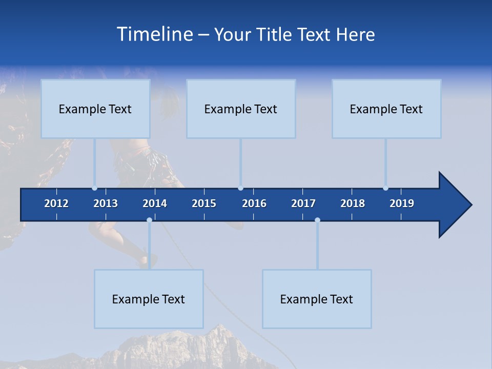 Vitality Female Cliff PowerPoint Template