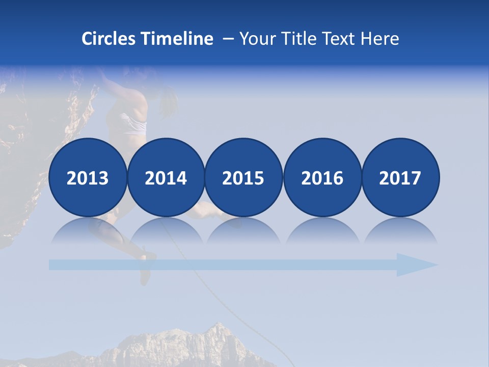 Vitality Female Cliff PowerPoint Template