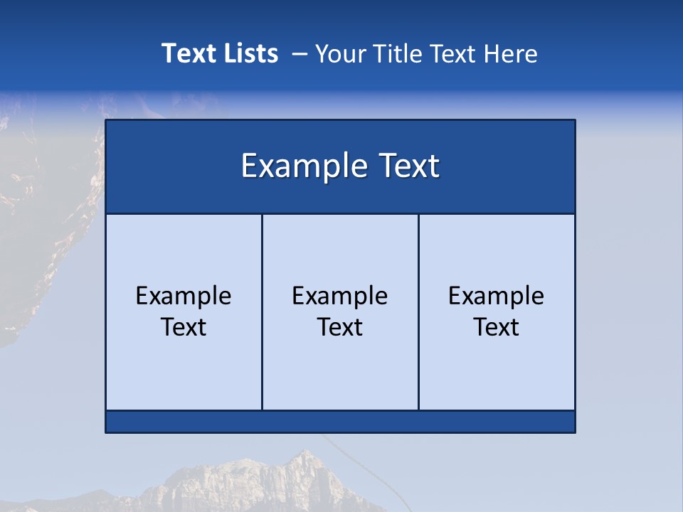 Vitality Female Cliff PowerPoint Template