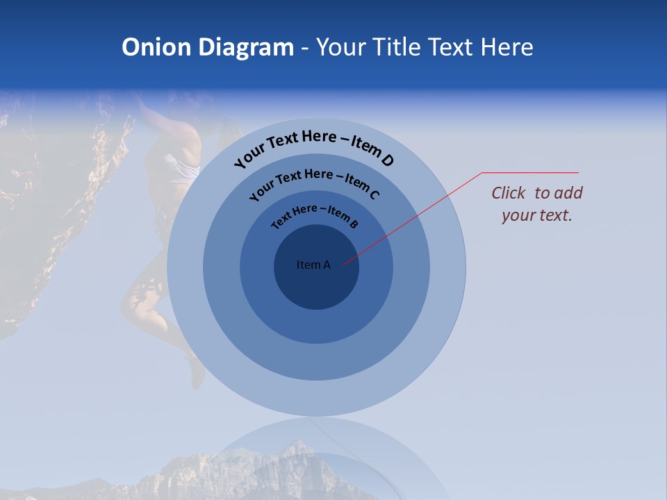 Vitality Female Cliff PowerPoint Template