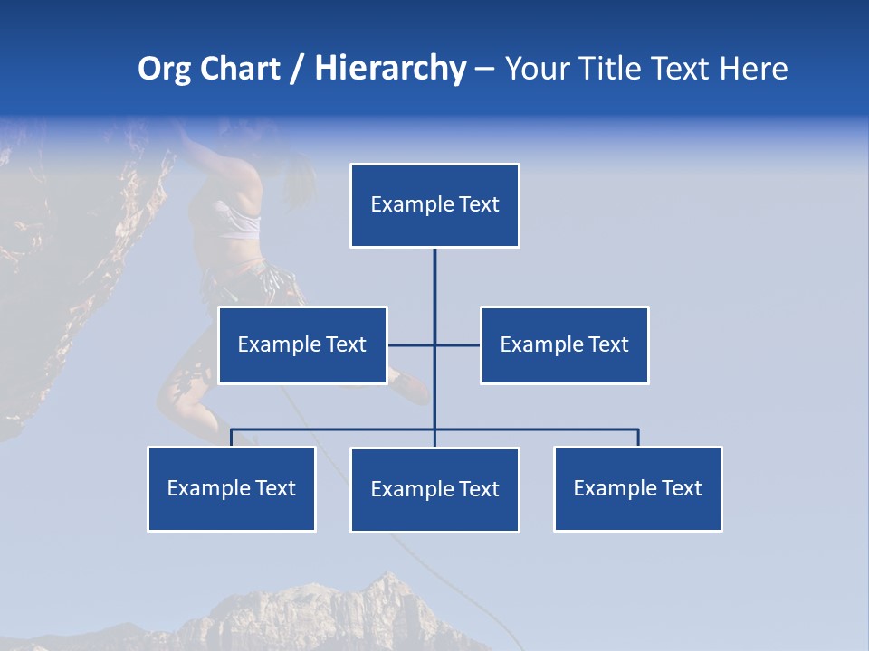 Vitality Female Cliff PowerPoint Template