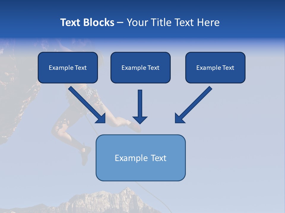Vitality Female Cliff PowerPoint Template