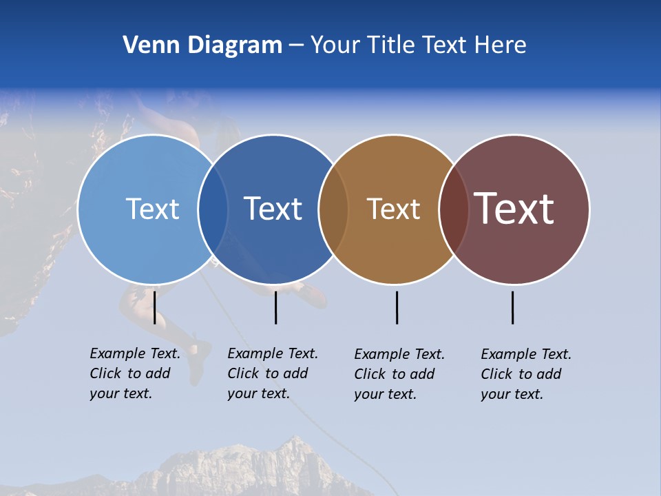 Vitality Female Cliff PowerPoint Template