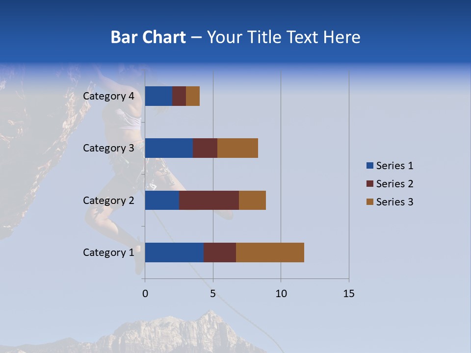 Vitality Female Cliff PowerPoint Template