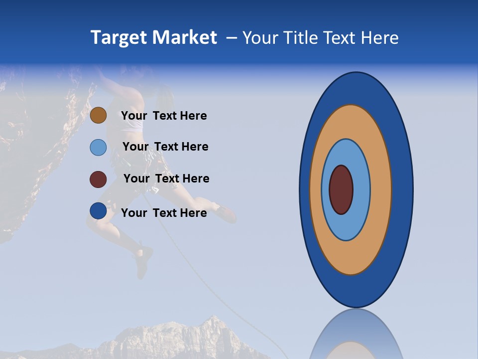 Vitality Female Cliff PowerPoint Template