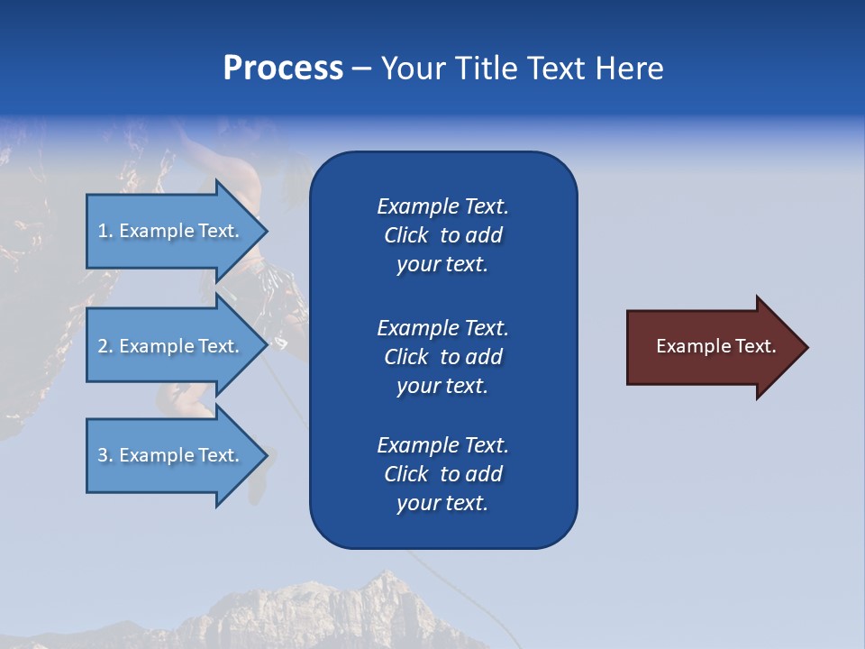 Vitality Female Cliff PowerPoint Template