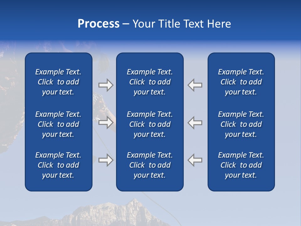 Vitality Female Cliff PowerPoint Template